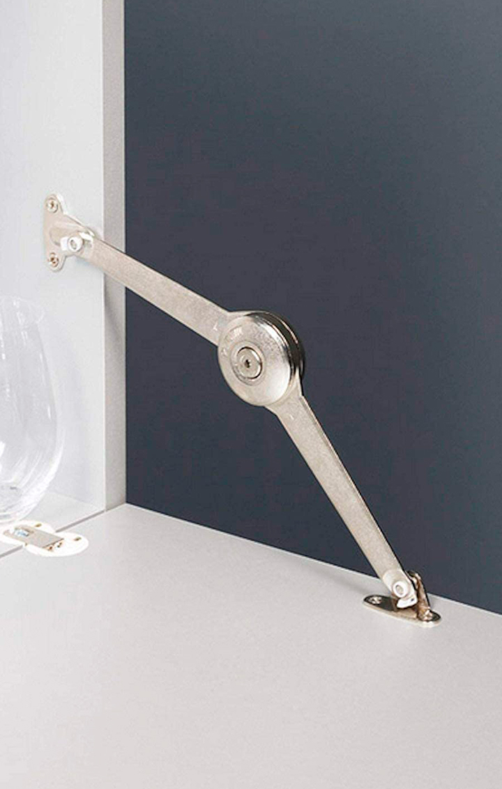 Sistema de apertura Duo tipo secreter y para puertas abatibles para muebles de madera