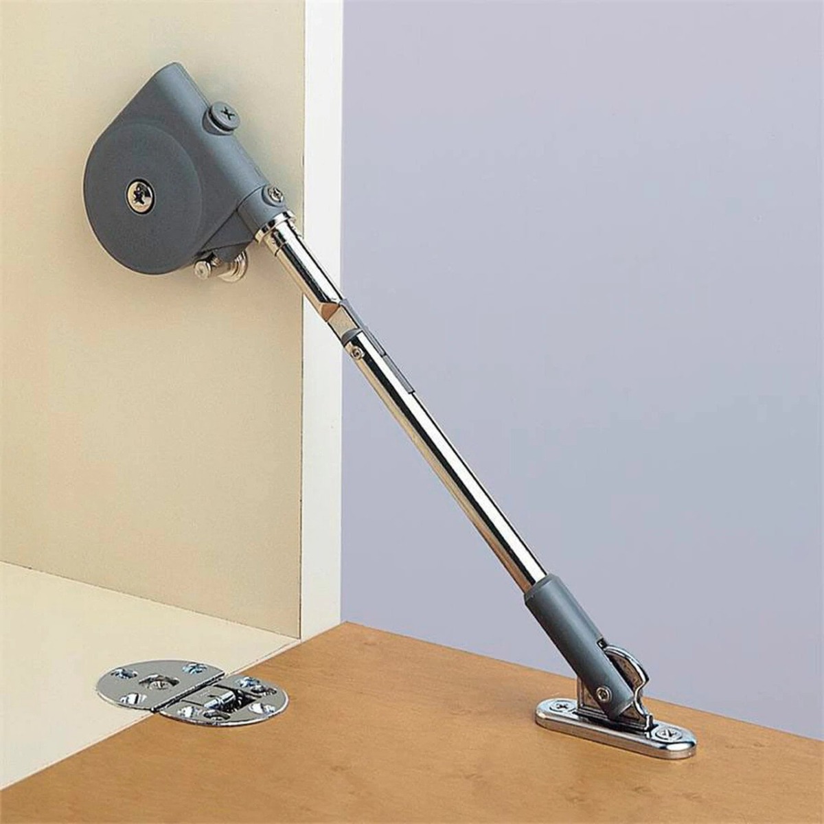 Brazo SDS para puerta de SECRETER con movimiento suave, color negro