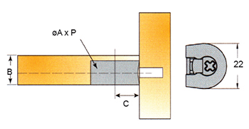 Sistema de unión CAMFIX sencillo para muebles