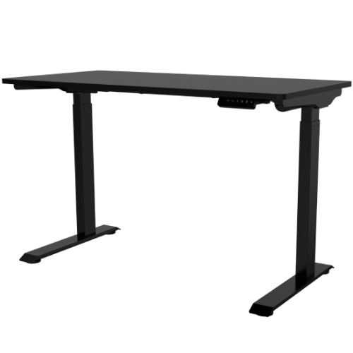 Escritorio elevable de cubierta SNAP con cubierta, acabado negro