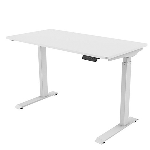 Escritorio elevable de cubierta SNAP con cubierta, acabado blanco