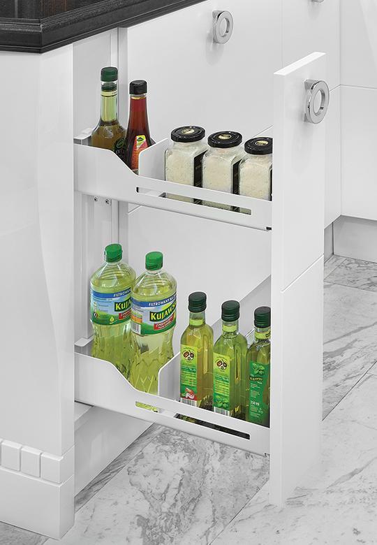 Extraíble botellero SNELLO, línea LIBELL para gabinete de 150 mm