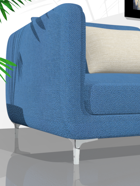 Pata ADI, altura 120 mm, acabado cromo