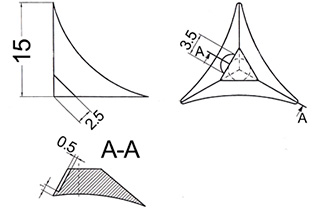 Esquinero SOFT, para gabinete, color transparente