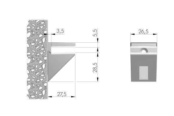  Soporte para repisa KALABRONE MINI