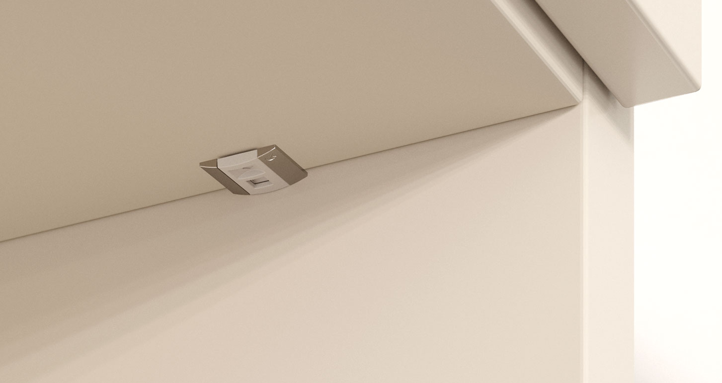 Soporte para entrepaño ÚNICO, acabado gris brillante niquelado