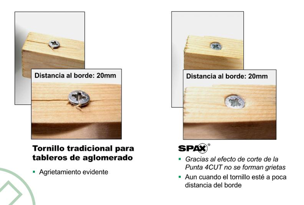 Tornillo SPAX para madera (Cabeza Redonda)