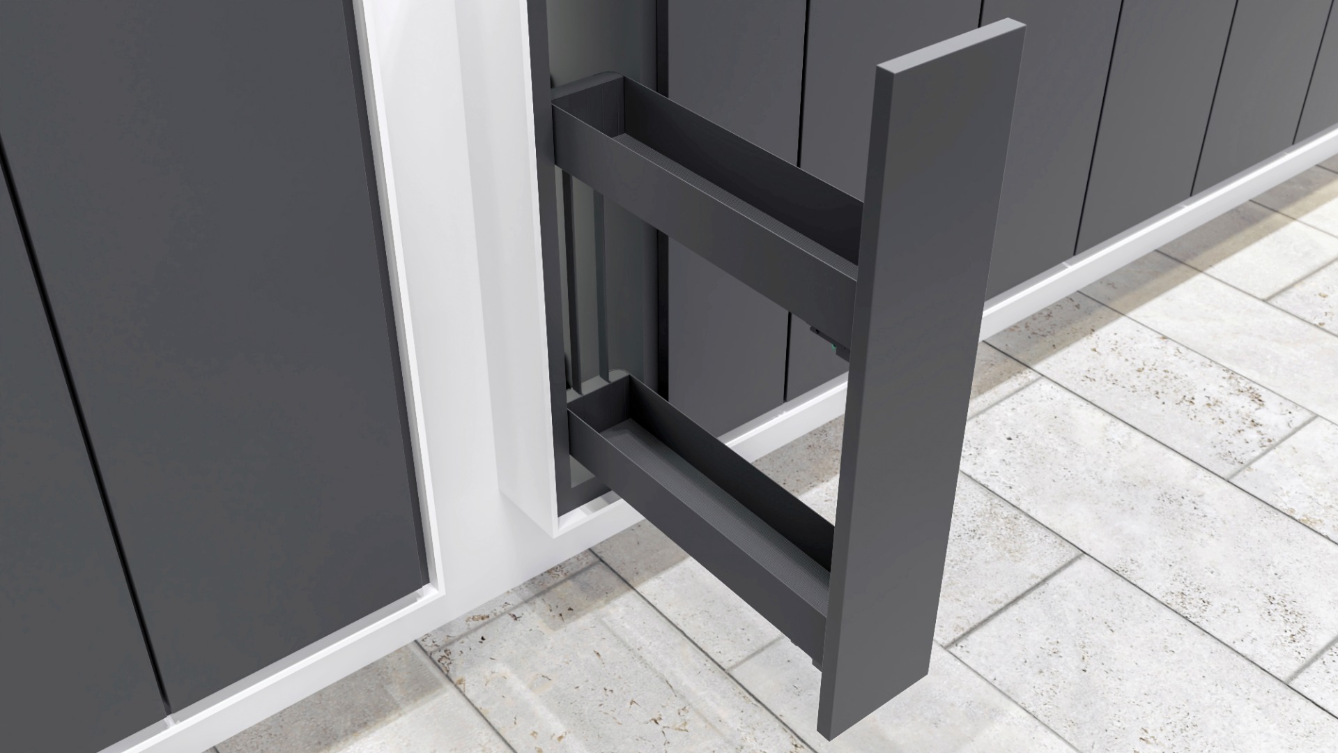 Botellero K-LINE 15 cm, color antracita