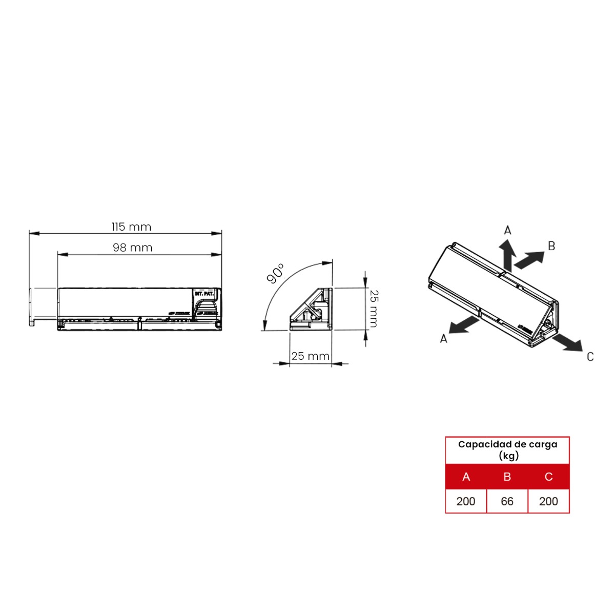 STRIPLOX 90D, largo 98 mm