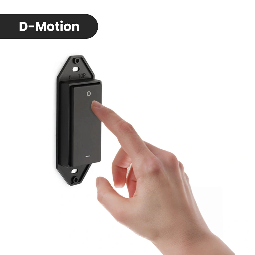 Switch KINY cinético D-Motion y regulación de intensidad  M24, color negro