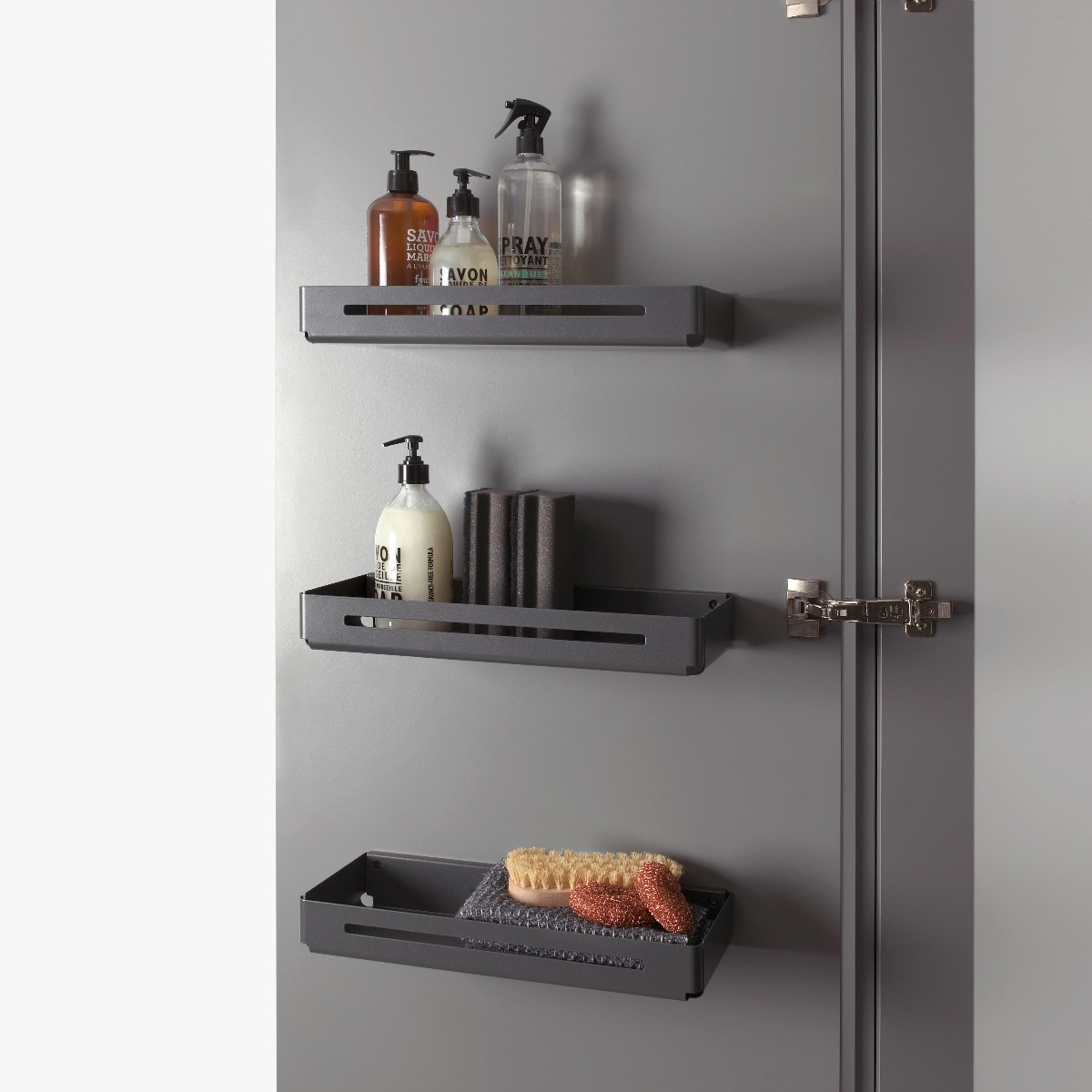 Canastilla TABLO LIBELL para montaje en puerta de mueble de cocina o clóset