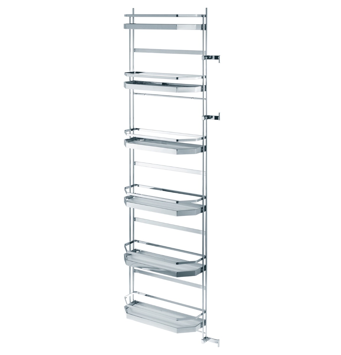 Set TANDEM STYLE de 450 mm, 6 niveles, 1700 mm de altura, con cierre suave, blanco brillante