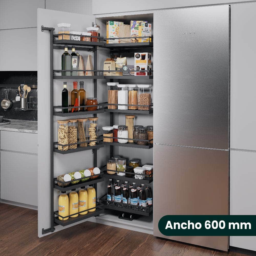 Extraibles para cocina TANDEM III color antracita