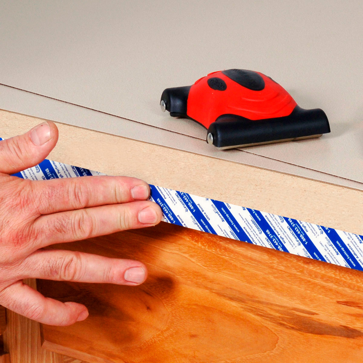 Cinta doble cara para cubrecantos de 25 mm x 16 m