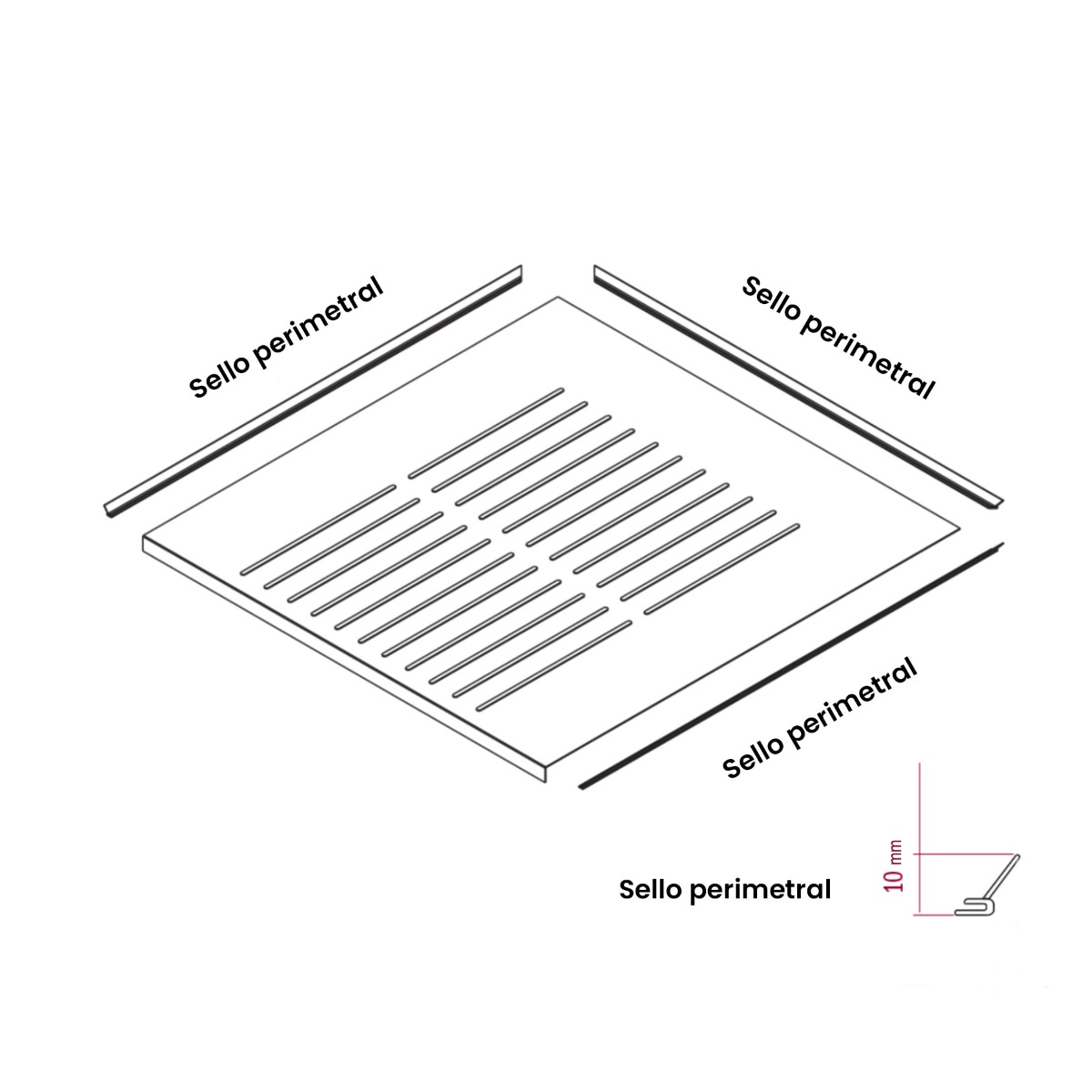 Tapete para fregadero SHINY