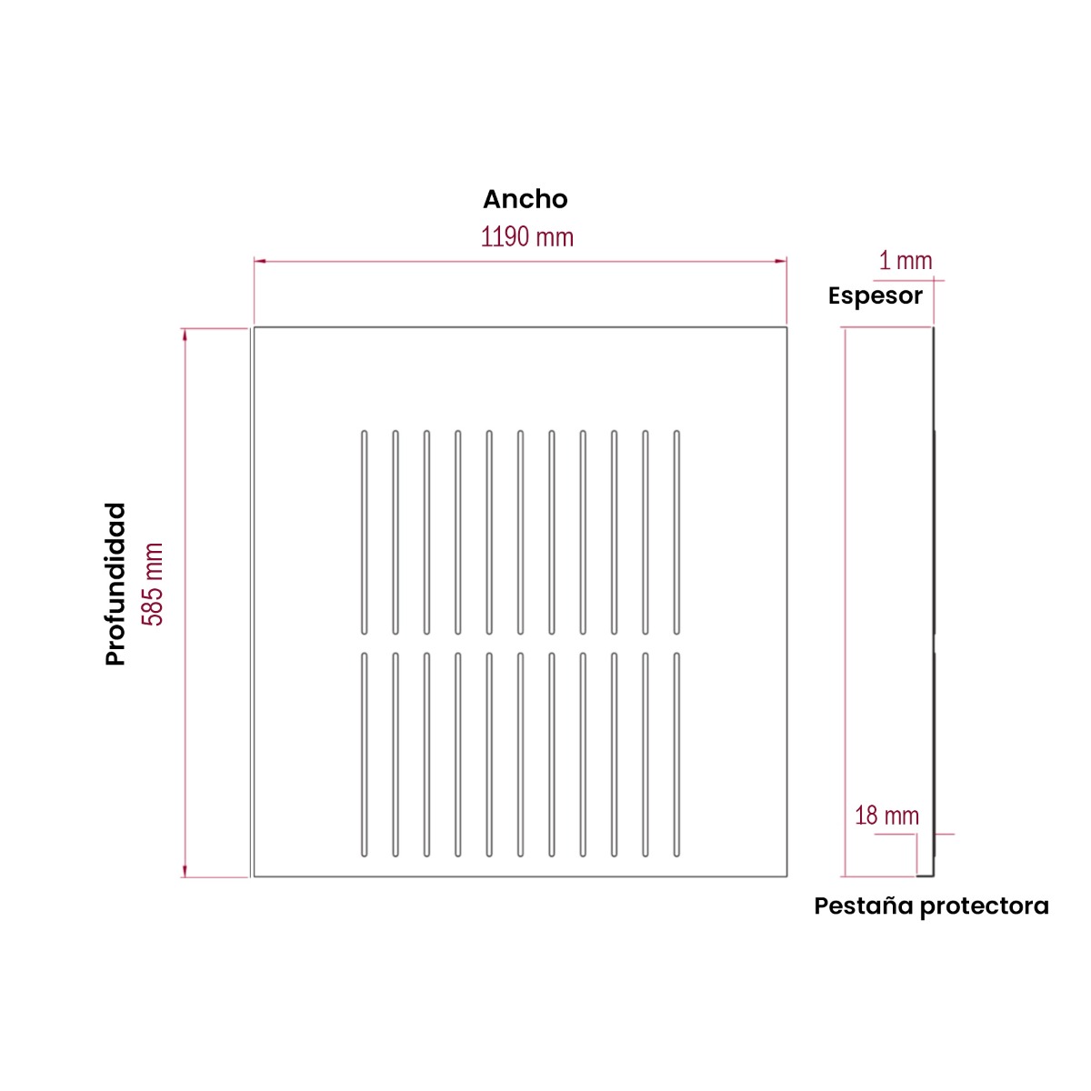 Tapete para fregadero SHINY