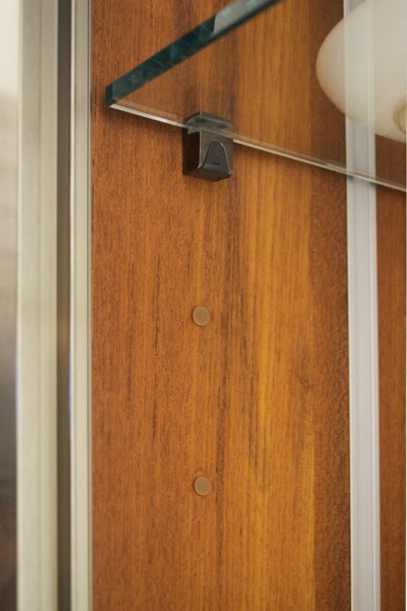 Soporte para entrepaño de vidrio KUBIC 