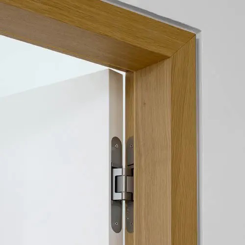 Bisagra oculta TECTUS 240 3D para puerta de comunicación capacidad de carga 60 kg por par, negro mate