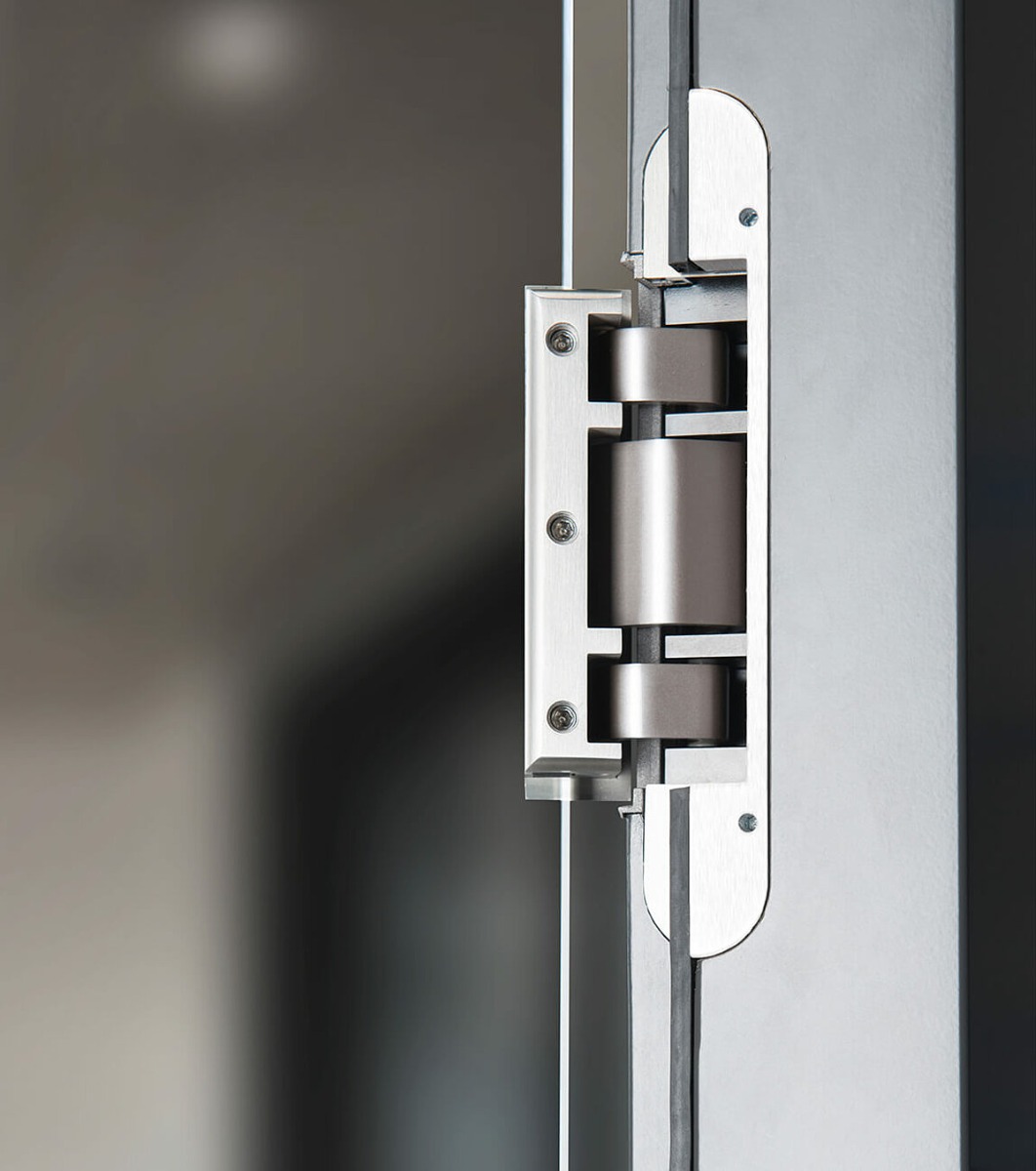 KIT TECTUS Glass: Bisagra para puerta de cristal, capacidad de carga 80 kg por par