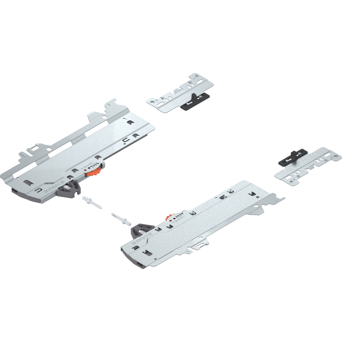 Unidad de TIP-ON BLUMOTION con SYNCROMOTION para MERIVOBOX, p/peso total del cajón entre 15-40 kg