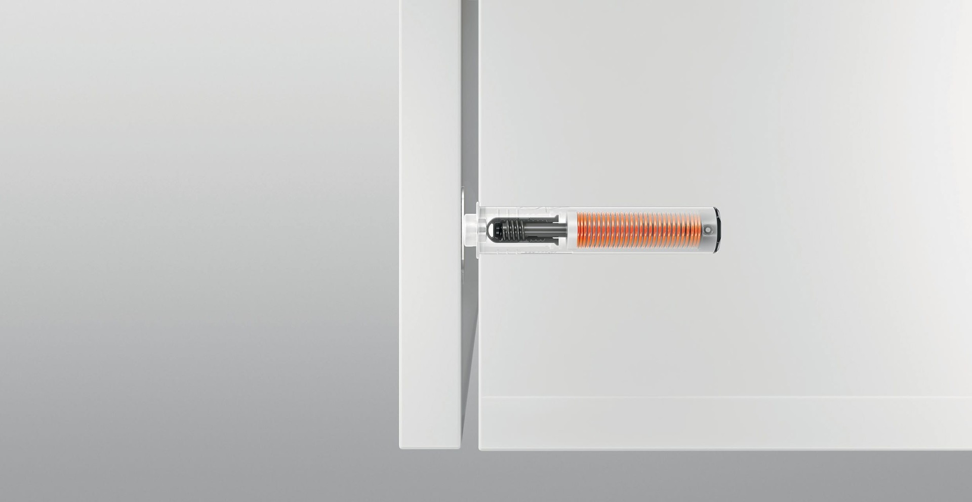 TIP ON para puertas / Mecanismo de apertura para puerta sin jaladera, color blanco