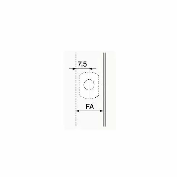 TIP ON para puertas / Mecanismo de apertura para puerta sin jaladera color gris