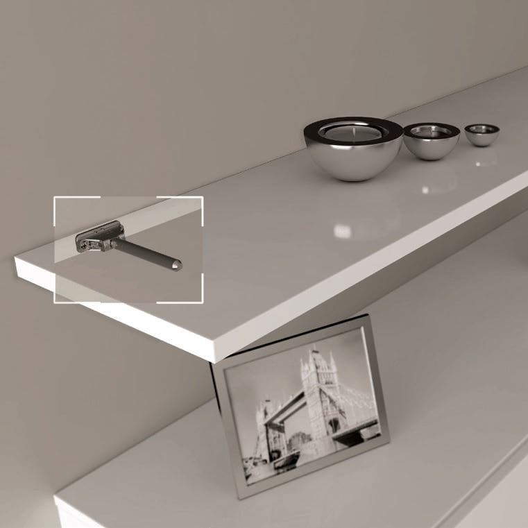 Soporte oculto para entrepaño TRIADE