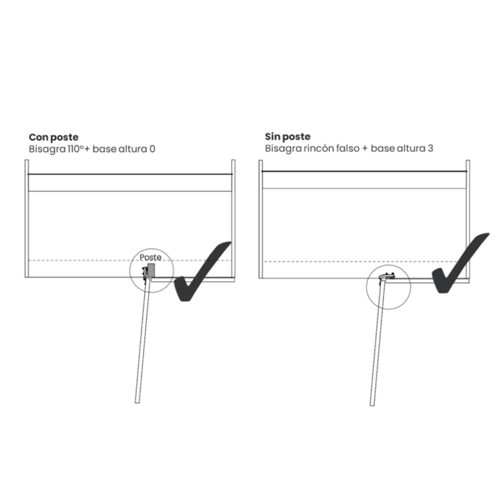 Extraíble de cocina para mueble en esquina TRIGON, acabado antracita