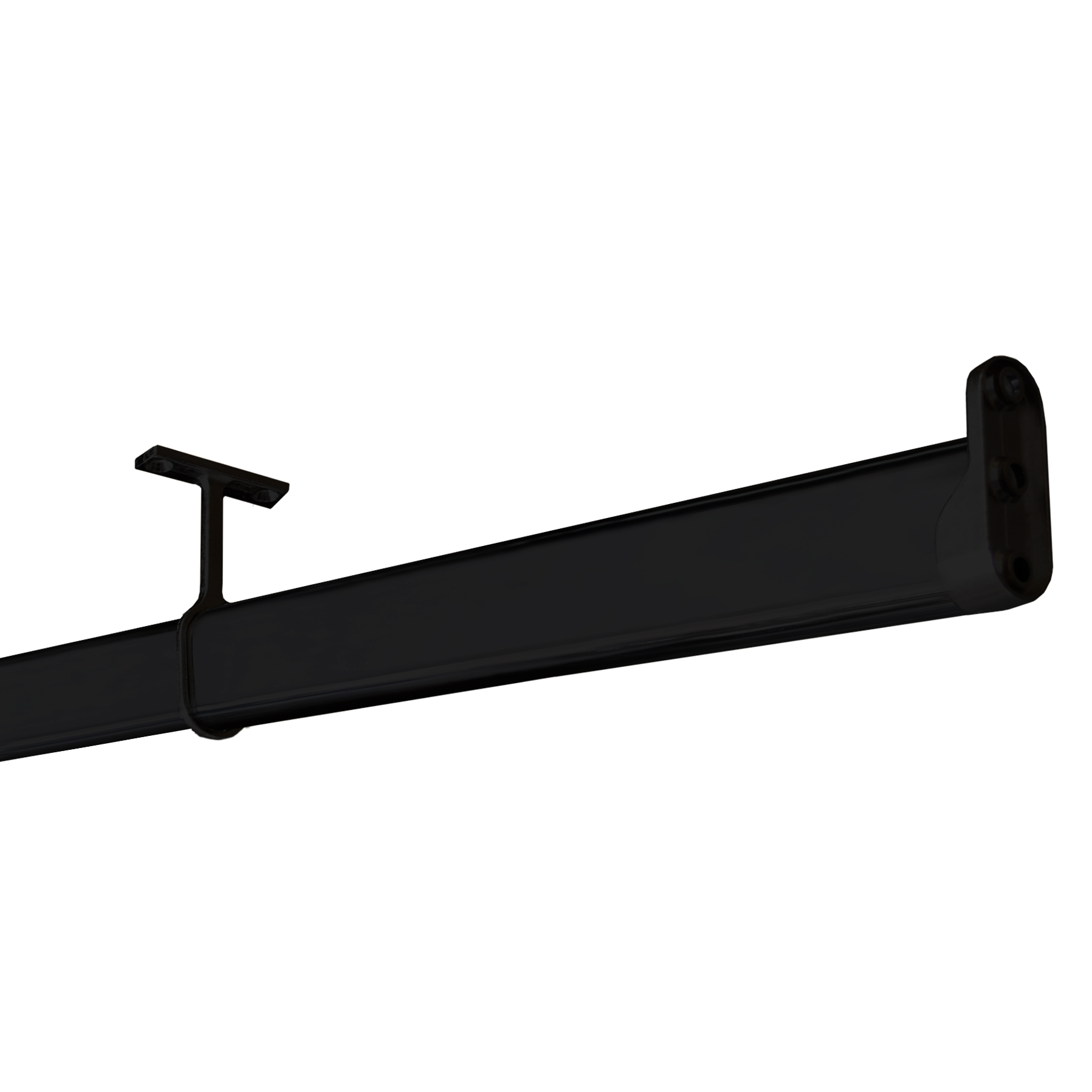 Soporte central para tubo MILD, acabado negro mate