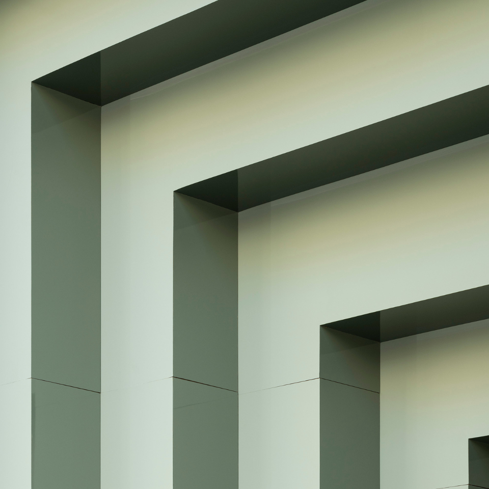 Tablero de MDF con laminado FENIX, Verde Kitami y trascara HPL Green Slate, formato 1.22 x 2.44 m