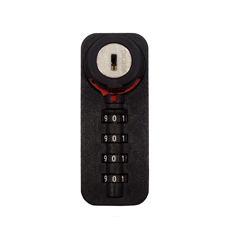 Cerradura DIAL LOCK 58 modo PÚBLICO, vertical, derecha/izquierda para madera y metal S/TAPA, NEGRO