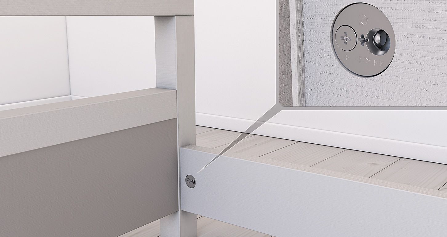 Herraje VIS para armar camas