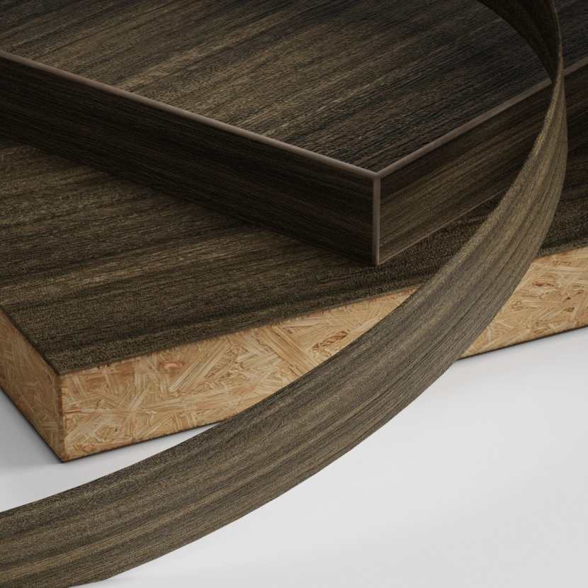 Cubre canto p/SYNCRON de ABS, color WOODLINE SMOKED ancho 22 mm,esp 1 mm,long. 50 m.