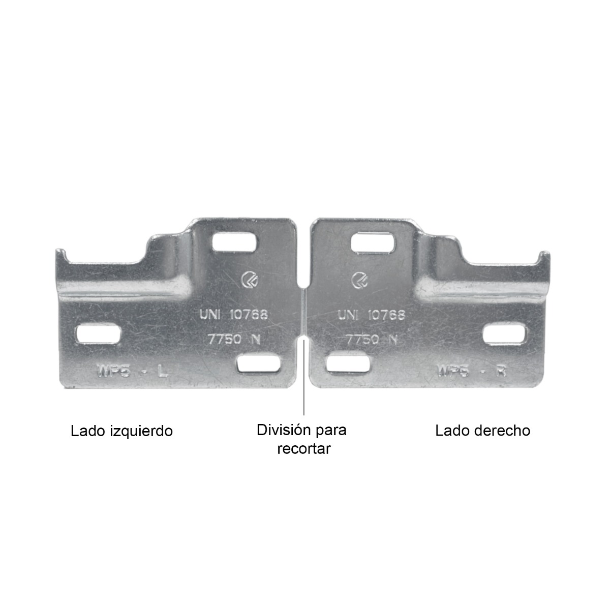 Colgador oculto LIBRA H7 para gabinetes bajos