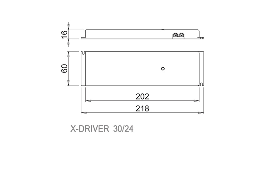 Kit Transformador X-DRIVER 30/24 30W a 120V y Cable de conexión, Sistema M24