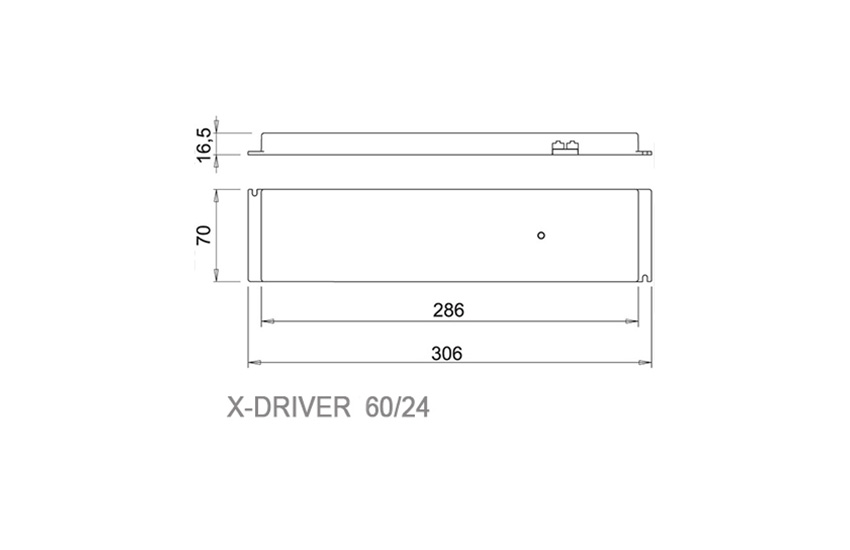 Kit Transformador X-DRIVER 60/24 60W a 120V. Sistema M24