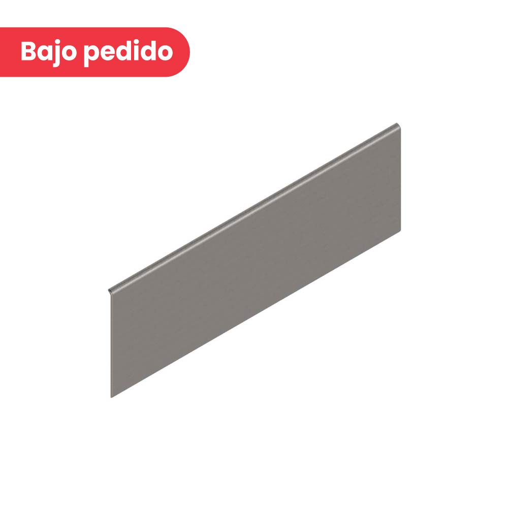 Tapa lisa para cajones exteriores, LEGRABOX, acabado inox