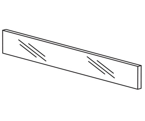 Vidrio para cajón interior LEGRABOX diseño medio, medida 1088 mm