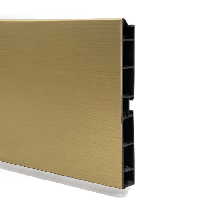 Zoclo FUTURE para gabinetes de cocina, acabado oro pulido