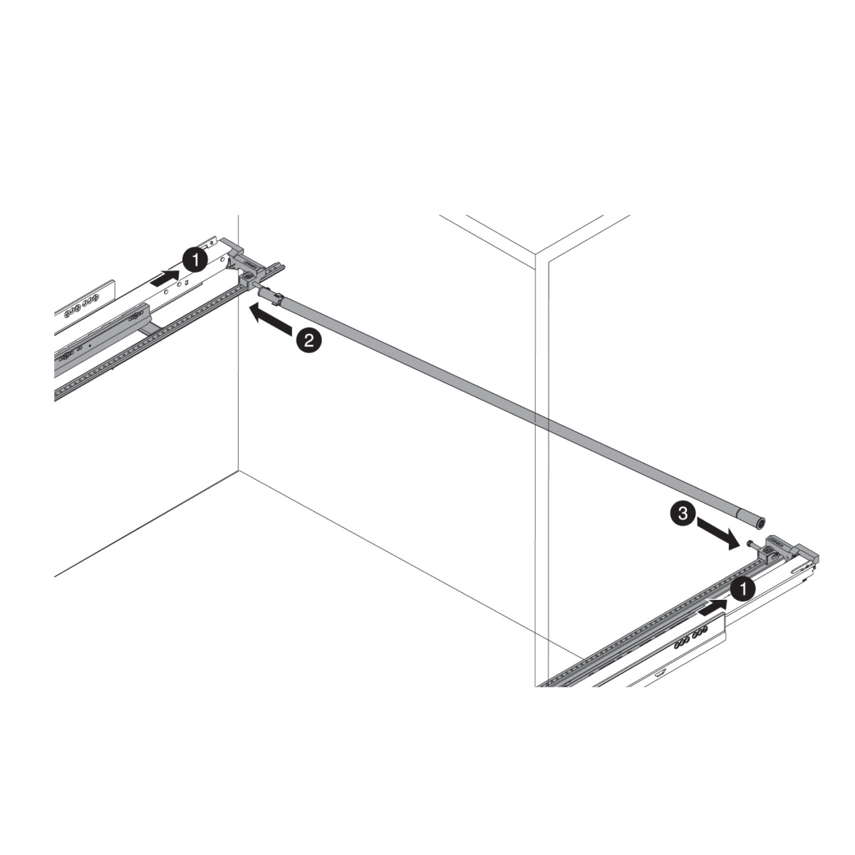 Estabilizadores laterales para LEGRABOX de largos nominales de 450-650 mm