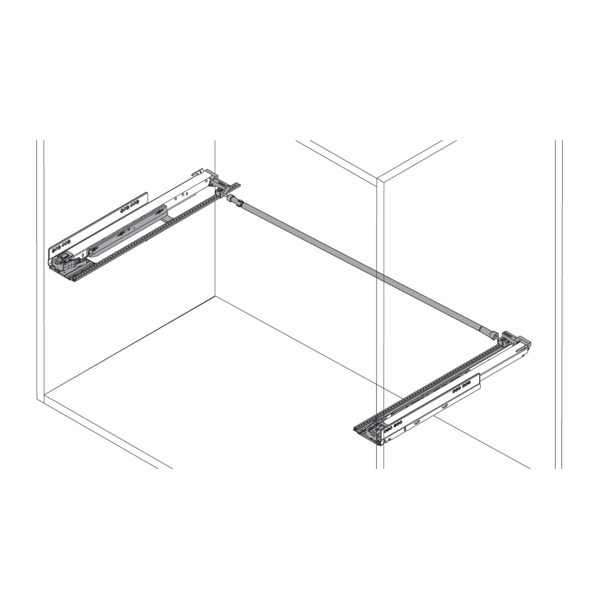Estabilizadores laterales para LEGRABOX de largos nominales de 450-650 mm