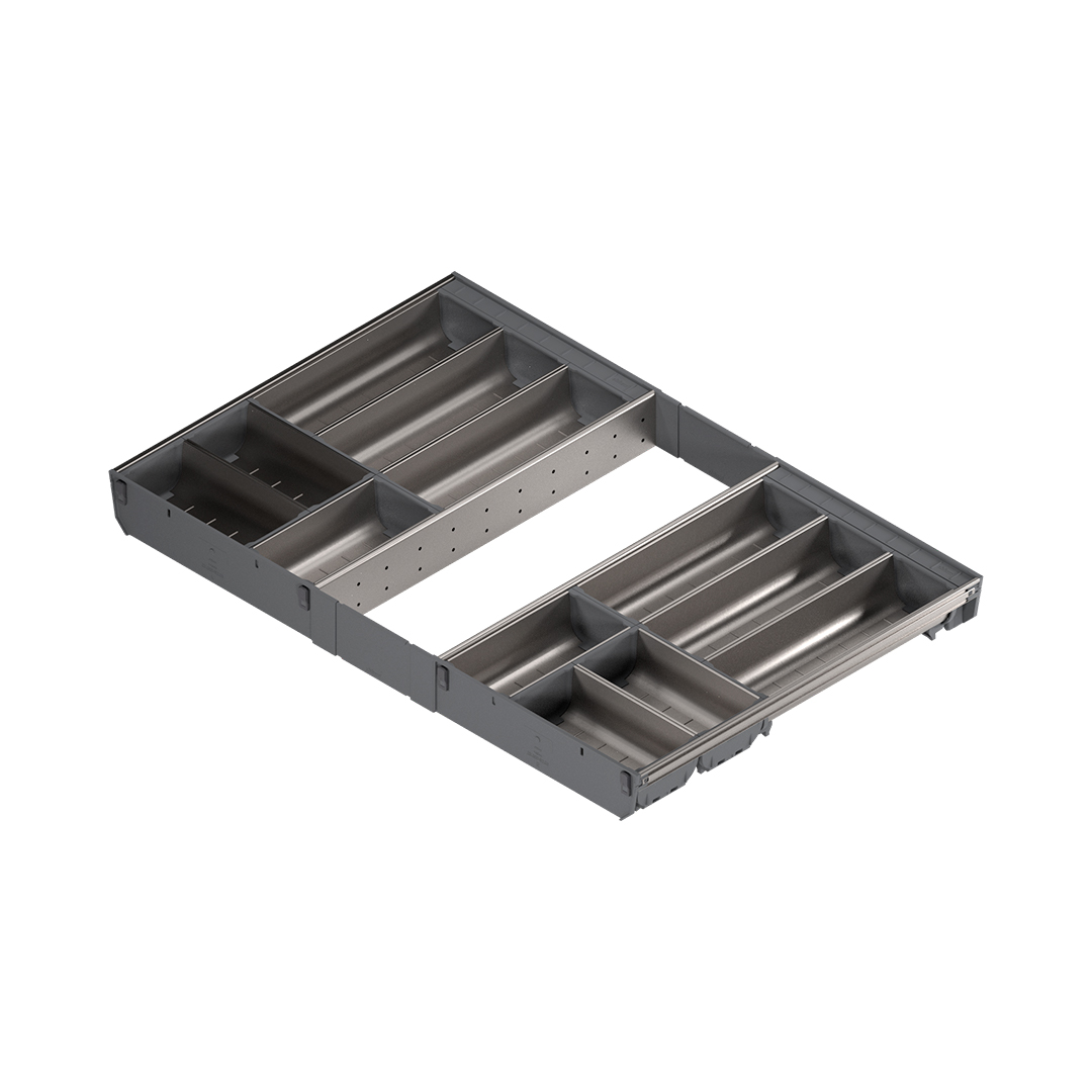 Organizador cubertero ORGA-LINE para cajón TANDEMBOX, con ancho de 800 mm