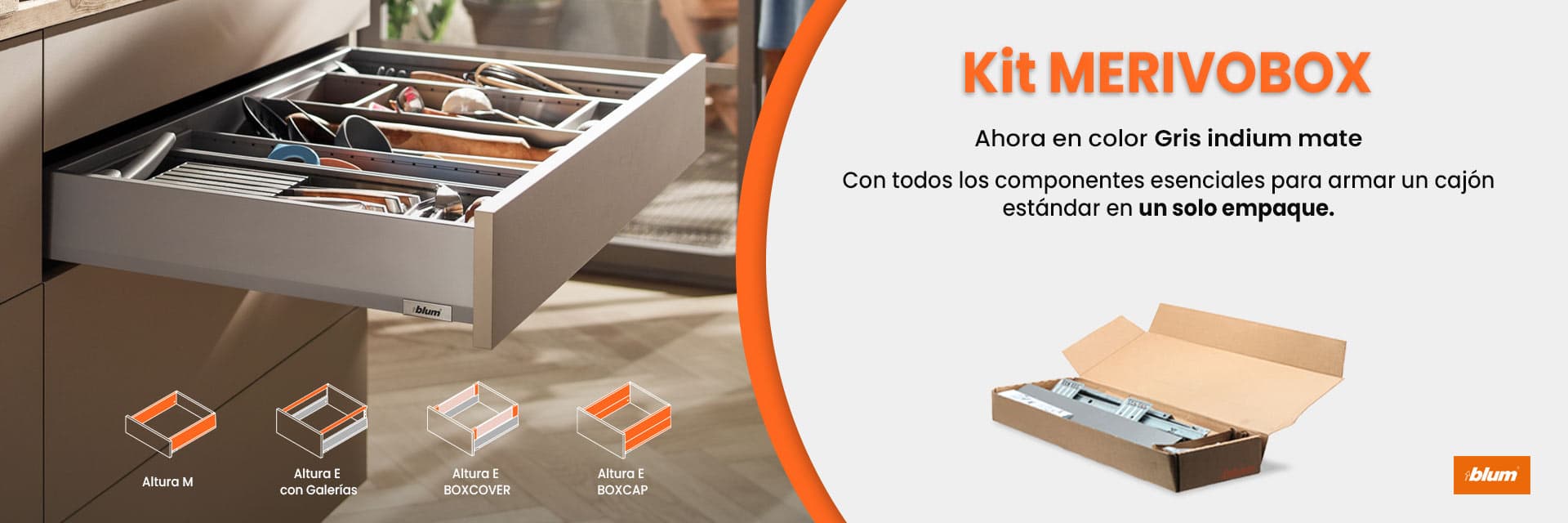 KIT MERIVOBOX Gris indium mate