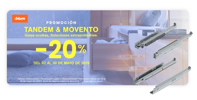 Correderas BLUM TANDEM y MOVENTO