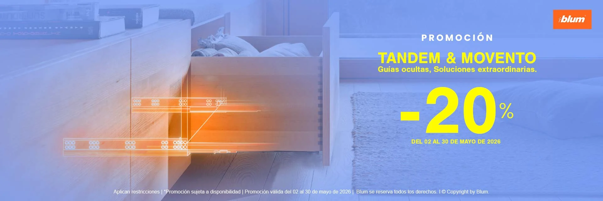 Promocion correderas TANDEM y MOVENTO BLUM